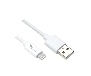 USB A és Lightning kábel 0,5 m, fehér, DINIC Box